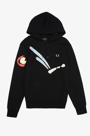 Pánské Mikiny Fred Perry M3841 Černé | CZ 1452ZUTG